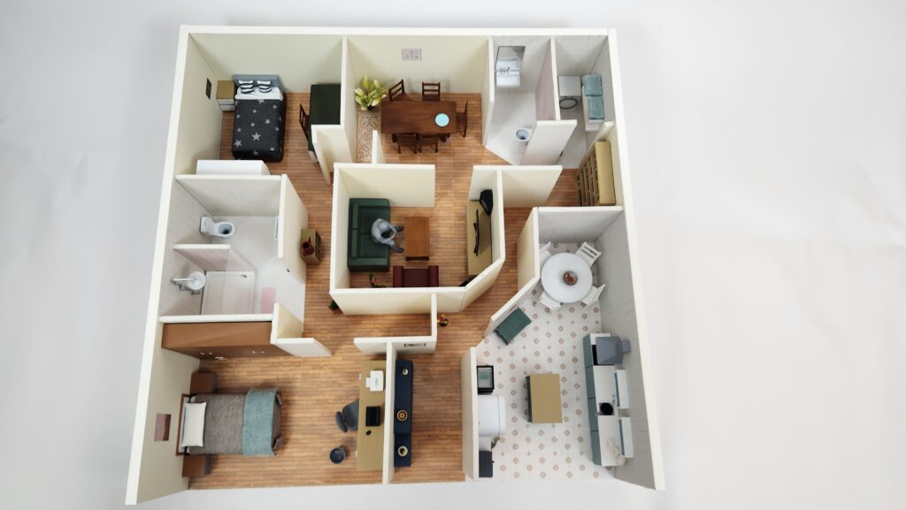 Maqueta vivienda exposición